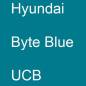 Preview: Hyundai, Byte Blue, UCB.